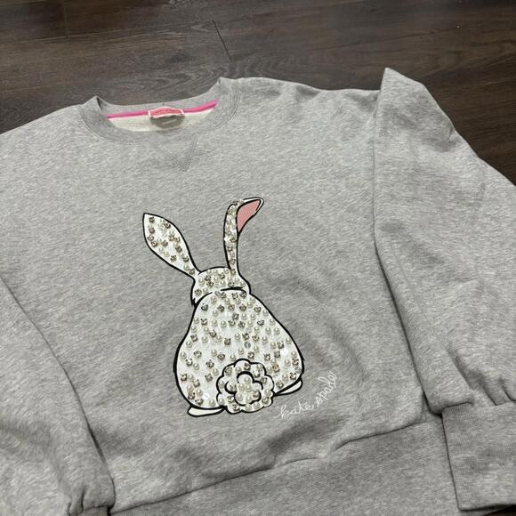 kate space New York bunny rabbit crewneck sweatshirt - Picture 1 of 7
